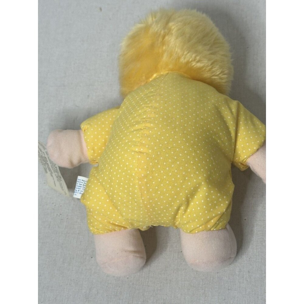 Vintage Trudy Toys Plush Doll Yellow Polka Dot 1983 Lysol Logo Tag attached - Picture 10 of 11